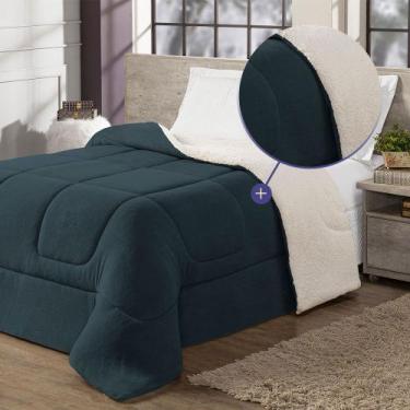 Imagem de Edredom Cobertor Coberdrom Sherpa Solteiro Casal Queen King Size Gross