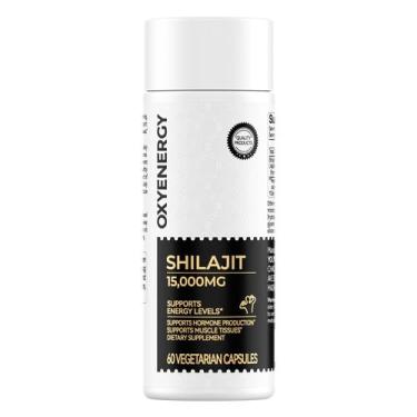 Imagem de Cápsulas Shilajit OxyEnergy 15.000 mg Stamina Immune 60 Vegetais