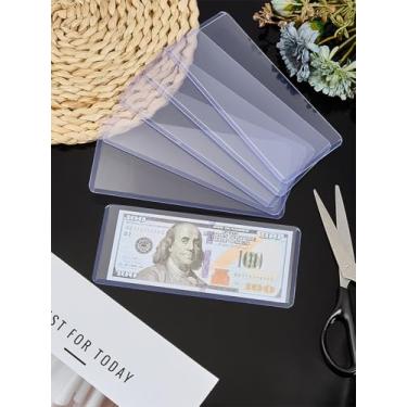 Imagem de 6 peças de porta-cartões de identificação de plástico, porta-cartões retangulares, porta-cartões de identificação, aço claro, azul, porta-moedas, para colecionadores, escritório, casa, suprimentos