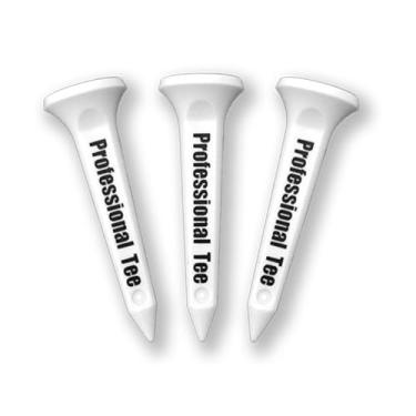 Imagem de Subetee Camisetas curtas de golfe de plástico com ponta deslizante super teflon para viagens mais longas, pacote com 3, branco, 3,5 cm, SUBE-S-WH – Acessórios de golfe, feitos no Japão