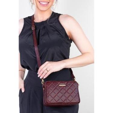 Imagem de Bolsa pequena de couro matelassê Beatriz-Feminino