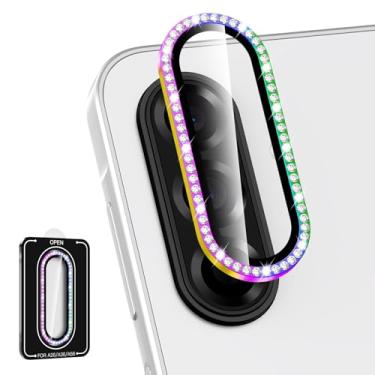 Imagem de Avocase Protetor de lente para câmera Samsung Galaxy A36/A56, anel de metal individual, capa de lente de vidro temperado, [forte adsorção] Capa de lente transparente HD ultrafina resistente a