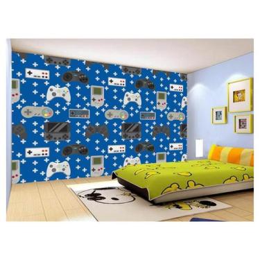 Imagem de Papel De Parede 3D Infantil Controle Game Jogo 3,5M Azs264 - Você Deco