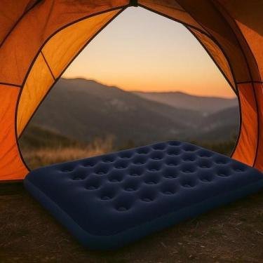 Imagem de Colchão Inflável Casal Liso Azul - Century