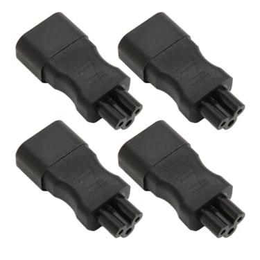 Imagem de KIMISS Adaptador de Alimentação 4pcs IEC320 C14 para IEC320 C5, Fonte de Alimentação de Chassi PDU de 2500 W, Plugue de de Cobre para Computador para Impressoras, Eletrodomésticos e Sistemas UPS