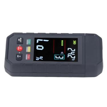 Imagem de KIMISS Tipo de Pino do Medidor de Madeira Com Display LCD - 2 Em 1 e Sensor de Temperatura para Madeira, Lenha e Materiais de Construção
