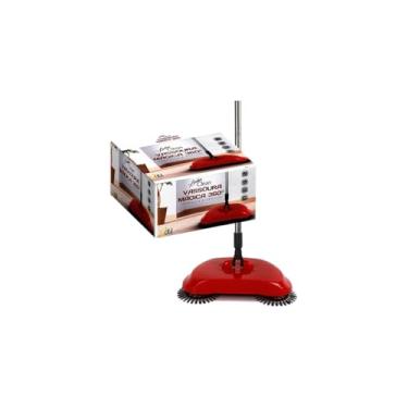 Imagem de Vassoura Mágica Rotacional 3 em 1, Polipropileno e Microfibra, 360º, 100cm Cabo, 34x17cm, Coleta Automática, sem Energia Elétrica