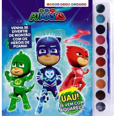 Imagem de Livro - PJ Masks Livro para Pintar com Aquarela - On Line Editora