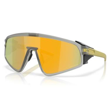 Imagem de Óculos de Sol Oakley Latch Panel Matte Grey Ink Prizm 24K-Masculino