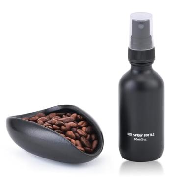 Imagem de Lulupack Copo dosador de café com frasco de spray de 60 ml - Espresso Bean Mister for Water Spritzer - Copos de escala de medição para bandeja de dose - Kit de acessórios de café para pulverizador de