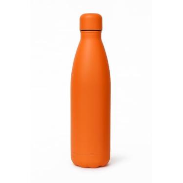 Imagem de Garrafa Termica de 750ML com Isolamento a Vaco para Manter Bebidas Quentes ou Frias Ideal para Viagens Esportes e Trabalho Diario (Laranja)