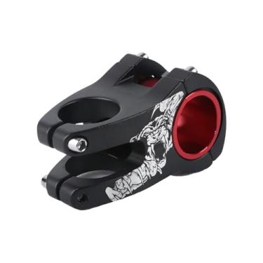 Imagem de Mesa de guidão MTB para mountain bike, mesa curta, ponte, bicicleta de estrada, potência, 50 mm, tubo de guidão, riser de 31,8 mm, haste ajustável.(50mm Black)