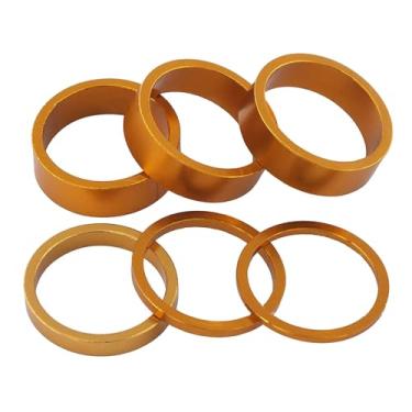 Imagem de NUEAYMS Mountain Bicycles Liga de Alumínio Fones de Ouvido Espaçadores de Garfo Bicicletas Guidão Anéis de Arruela de Haste Garfo Dianteiro Peça de Bicicletas