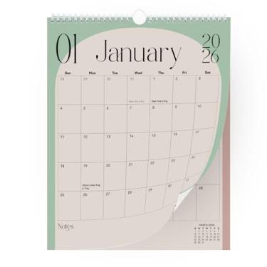 Imagem de Calendário de parede 2024-2025 calendário para pendurar vegetação - abril de 2024 a setembro de 2025 | Calendário mensal para parede de 13,5 x 28 polegadas | Agenda de parede espiral de 18 meses |