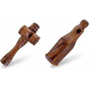 Imagem de Apito Inhambu Açu + Apito Rola Pios em madeira profissionais