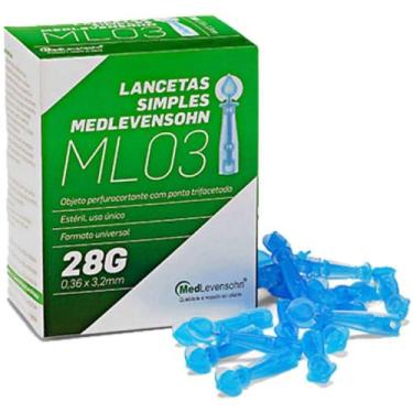 Imagem de Lanceta Simples MedLevensohn 28G - 100 unidades