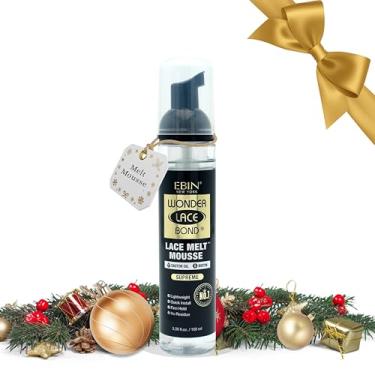 Imagem de EBIN NEW YORK Mousse Wonder Lace Bond Melt 3,38 Oz/100 Ml - Fixação Extremamente Firme (Suprema), Biotina + Óleo De Rícino, Sem Resíduos, Fórmula Longa Duração Com Bordas Protetoras, Proporciona Apa
