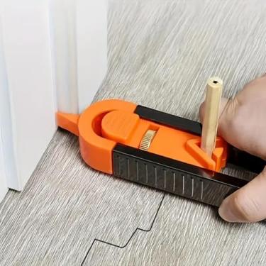 Imagem de Conjunto de ferramentas para carpintaria de precisão com mecanismo de bloqueio ajustável curva irregular e régua de marcação de contorno, ferramentas e acessórios para marcenaria