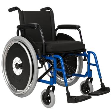 Imagem de Cadeira de Rodas em Alumínio Dobrável em X e Desmontável até 120kg Ortobras AVD Condomínio Shopping Dia a Dia (40)