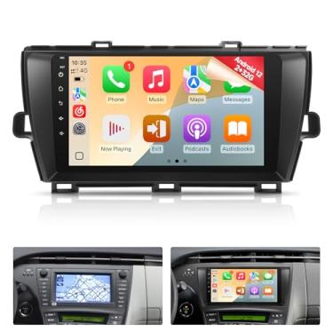 Imagem de Naifay Rádio automotivo Android para Toyota Prius 2010-2015, tela sensível ao toque IPS de 9 polegadas para Prius Stereo com Carplay Android Auto/Bluetooth/Wi-Fi/FM/GPS/SWC/Canbus (serve para tela