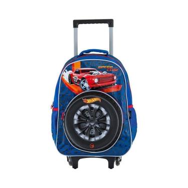 Imagem de Mochila Carrinho Preto Kids Speed Club Hot Wheels | Luxcel-Masculino