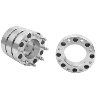 Imagem de IRONTEK Espaçadores de roda de 8 x 180 mm compatíveis com Chevrolet Silverado 1500 2500 3500, para Chevrolet Suburban 2500; para GMC Savana 3500, Sierra, 8 x 6,5, passo de rosca de 2 polegadas M14 x