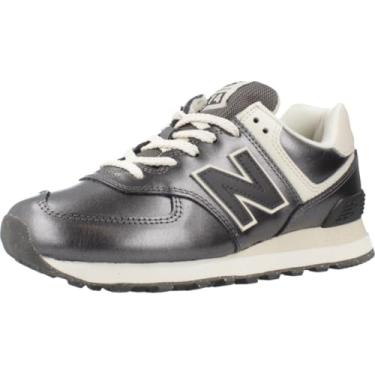 Imagem de New Balance Tênis feminino 574 V2, Bronze metálico/preto, 34