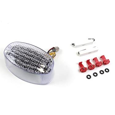 Imagem de Lanterna traseira de LED Arashi para Yamaha YZF600R 1998-2007, V star 650 1100 1999-2007 (personalizada), acessórios de motocicleta, luz traseira de freio, lente transparente integrada