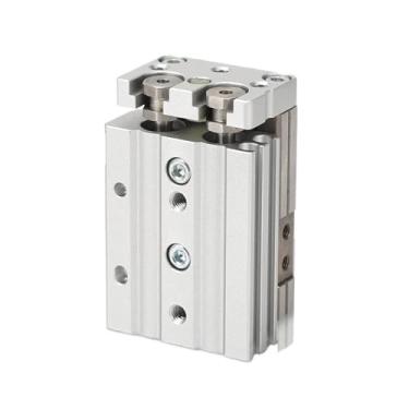 Imagem de MXQ Air Slide Table Cilindro pneumático de ar com trilho duplo MXQ6 MXQ8 MXQ12 MXQ16 MXQ20 MXQ25 (MXQ furo 20 mm, curso 75 mm)