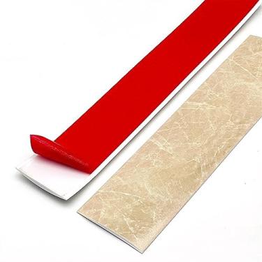 Imagem de GQQGSHOP Tiras de cobertura de piso de 1 m, tiras de transição de piso, barras de limite, tiras de união de piso de perfil de transição de PVC autoadesivas, tira divisória de porta, divisor de piso