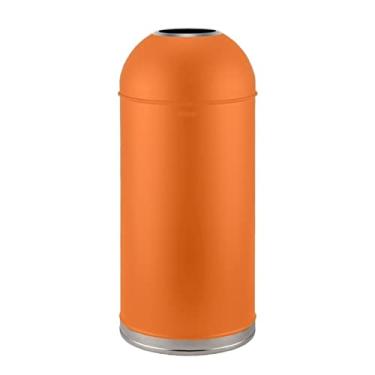 Imagem de Caixote de lixo externo grande lata de lixo de aço inoxidável externo com balde interno removível, recipiente de lixo comercial de topo aberto, 48L/12,6 galões grande