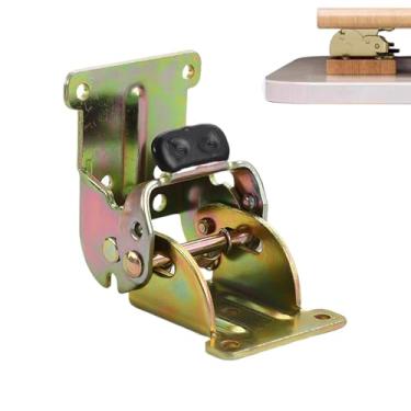 Imagem de Dobradiças para Pernas de Mesa - Hardware de Suporte Robusto 0-180 Graus - Ferragens de Suportes Dobráveis | Para Móveis Mesa Cadeira Banco Estante Armário Prateleira