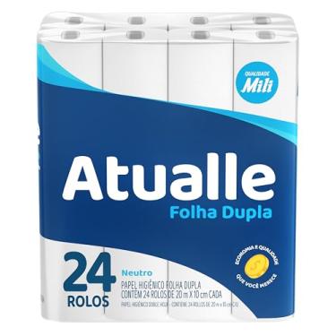 Imagem de Atualle Papel Higiênico 20m Folha Dupla Neutro - 24 rolos