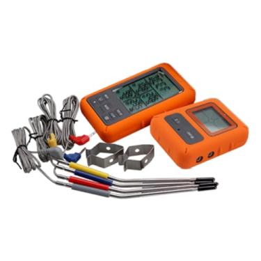 Imagem de Baoblaze Termômetro de carne, timer de cozinha, utensílio de cozinha com indicador de temperatura, termômetro de alimentos para assar, grelhar ao ar livre e