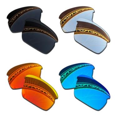 Imagem de LenzProse Lentes de reposição polarizadas de 1,5 mm para óculos de sol Oakley Flak XS OJ9005 59 mm, antiarranhões | Ajuste perfeito, Pacote com 4 pares polarizados - 1,5 mm, 59mm
