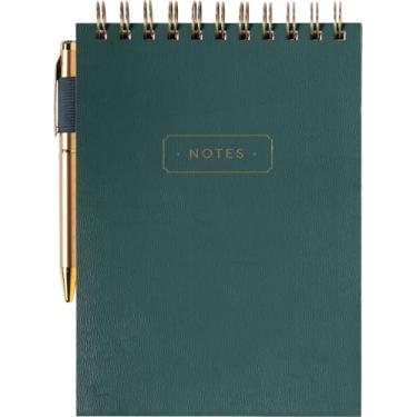Imagem de Caderno espiral superior forrado Eccolo, bloco de esteno com capa flexível com caneta incluída (240 páginas perfuradas), bloco de notas A5 "Notes" ideal para anotações na escola, faculdade ou trabalho