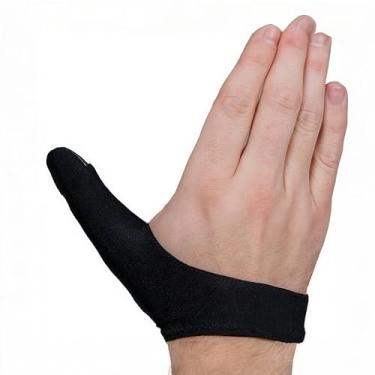 Imagem de Pacote com 2 protetores de polegar para boliche fita esportiva elástica absorvente de suor - 8 cm C x 8 cm L