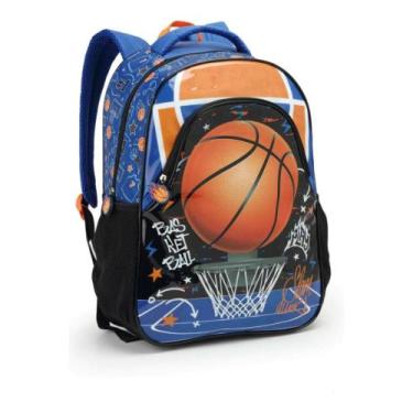 Imagem de Mochila Infantil Menino Escolar Basket Futebol 18l Cor:Gamer - Seanite