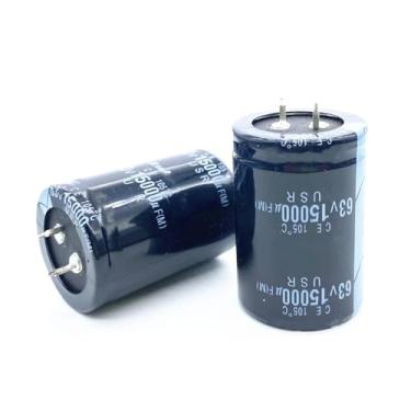 Imagem de 1 capacitores de filtro amplificador de capacitor eletrolítico de alumínio 63V 15000uF Volume 35x50