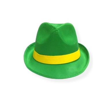 Imagem de Chapéu Panamá Pagodeiro Copa Do Mundo Verde C/faixa Amarela - MODAMIX,