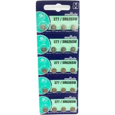 Imagem de Kit com 20 Baterias para Relógio Murata 377 SR626SW (Antiga Sony) | Original Óxido de Prata 1.55V | Made in Japan