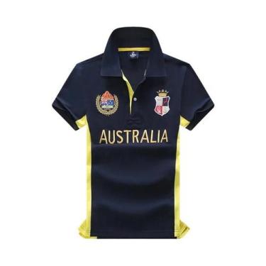 Imagem de Camisa Polo Masculina De Algodão Royal De Manga Curta Casual Esportiva