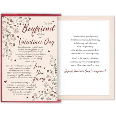 Imagem de Bablira Cartão de Dia dos Namorados Heartfelt Boyfriend, cartão de amor doce para ele, cartão romântico de namorada para namorado com mensagem sincera