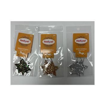 Imagem de Brinco Estrela Glitter Festive