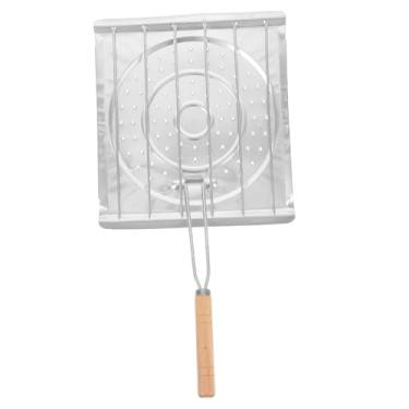 Imagem de CATIEBYE Grelha dobrável para fogão, torradeira de tortilha para acampamento e uso doméstico, bandeja multifuncional para torrar e grelhar rapidamente
