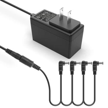 Imagem de Fonte de alimentação para pedal de guitarra, 9V, 1A, adaptador PSA Boss 9V DC para pedais de guitarra, teclado e pedaleira BOSS PSA, adaptador de cabo de alimentação CC de 9 volts 1 Amp 【ponta