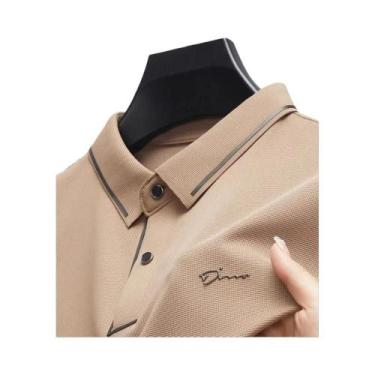 Imagem de Camisa Polo Slim Fit Masculina Em Tecido Premium Sem Costura, Casual P