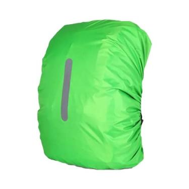 Imagem de Capa De Chuva Unissex Impermeável Refletiva Para Mochilas De 20L-80L P