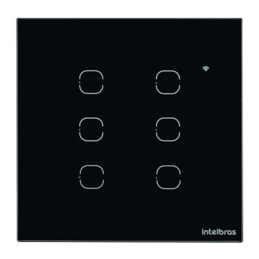 Imagem de Interruptor Smart Touch Intelbras Wifi Preto