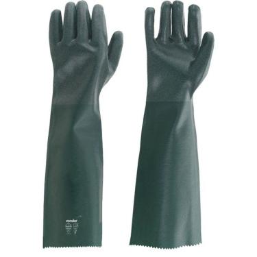 Imagem de Luva Pvc Palma áspera Com Forro 56cm Pav0056 Com 05 Pares -